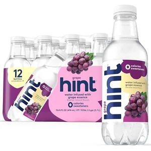 Hint Grape Water, Infused with Grape Flavor, Zero Calories & Sweeteners, 16 Fl - Picture 1 of 4