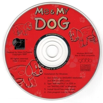 Me & My Dog (Ages 6+) (CD, 1997) for Win/Mac - NEW CD in SLEEVE - Image 1 of 3