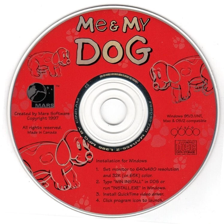 Me & My Dog (Ages 6+) (CD, 1997) for Win/Mac - NEW CD in SLEEVE - Image 1 of 3
