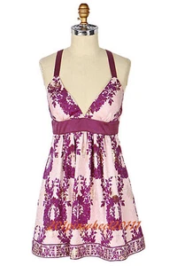 Nuevo Top Túnica Anthropologie Tracy Reese Brillo Floral Jacquard Corona Seda 4 - Imagen 1 de 7