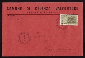 Busta STORIA POSTALE Repubblica Comune di Celenza Valfortore 1979 (BC73) - Picture 1 of 1