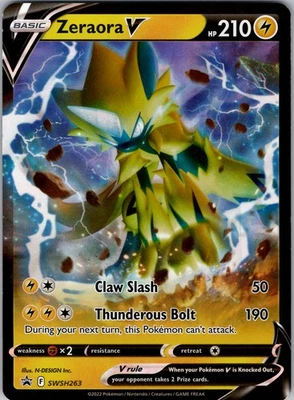 Zeraora V Promo SWSH: Sword & Shield Promo Cards SWSH263 NM Holo - Image 1 of 2