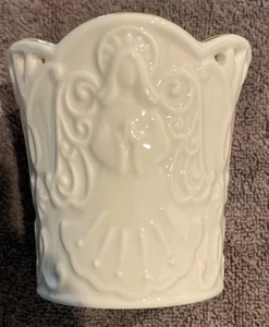 LENOX MERRY LIGHTS ANGEL Porcelain Votive GOLD TRIM ORIGINAL BOX CHTM-1113 - Picture 1 of 6
