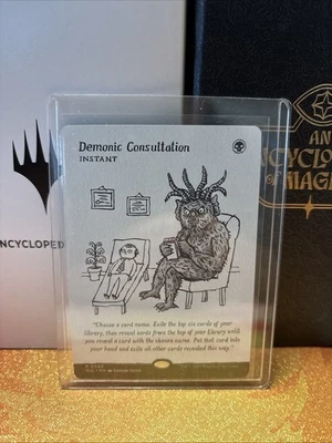 Demonic Consultation Secret Lair Encyclopedia - Magic the Gathering - Near Mint - Image 1 of 2