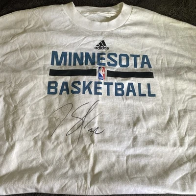 Karl-Anthony Towns Autographed Minnesota Timberwolves Rookie Season T-Shirt – - Image 1 of 4