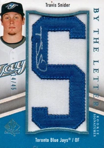 2009 SP Authentic By The Letter Rookie Signatures #TS Travis Snider SN 14/45 - Picture 1 of 1
