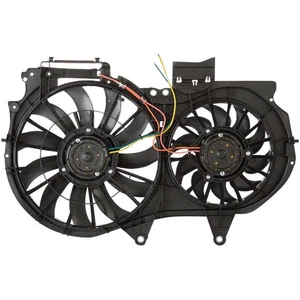 Radiator Condenser Fan Assembly For 02-08 Audi A4 2.0L 1.8L Lifetime Warranty - Picture 1 of 6