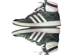 Adidas Top Ten RB Black Patent Leather Lifestyle Sneakers Men’s Size 13 FZ6191 - Picture 1 of 13