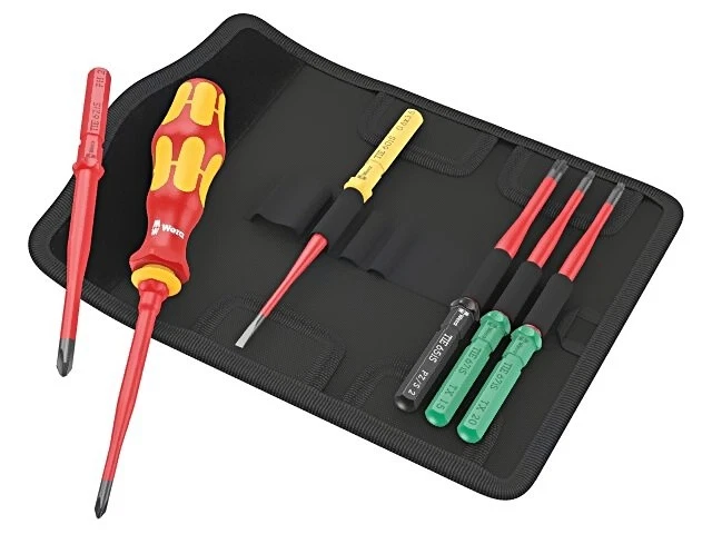 05006603001 Set: Insulated screwdriver, slim 1kVAC PZ/S2 case 7pcs. WERA - Image 1 of 1