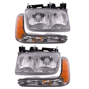 Headlights Set w/Signal Lights 4Pc Kit Fits 99-20 Cadillac Escalade/GMC Yukon - Picture 1 of 3