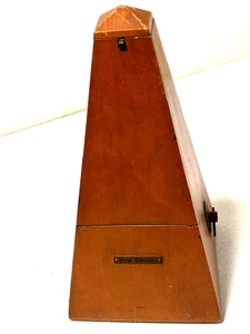 Vintage ST Metronome Wood Made By Seth Thomas Clocks W/ COVER Works! - Bild 1 von 13