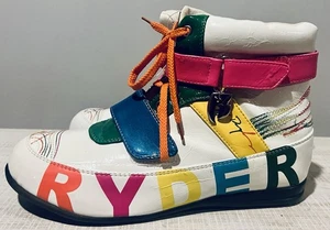 RUFF RYDER FAUX PATENT LEATHER SKATER HI TOP SNEAKERS WOMEN’S SIZE 9~NEW - Picture 1 of 9