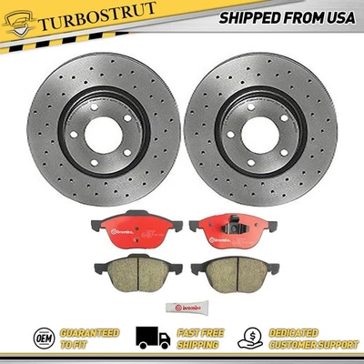 Kit pastillas freno rotores delanteros Brembo Prime para Mazda 3 2004-2010 Foto 1 de 4