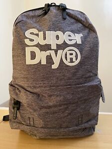Superdry Męski plecak Logo Montana - Szary Fabrycznie nowy z metką