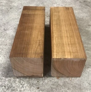 4” X 4” X 12” Pennsylvania Cherry Turning  Wood Blanks Pepper Mill Waxed Qty 2 - Picture 1 of 1