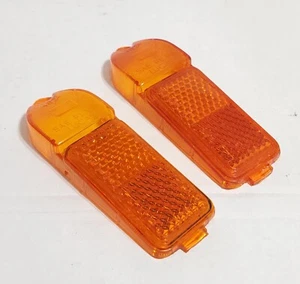 1984-87 Jaguar XJ6 Series III Pair Front LH RH Side Marker Light Lamp Lenses OEM - Picture 1 of 16