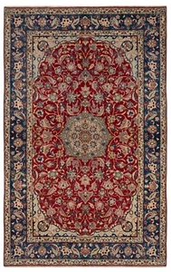 Najafabad Alfombra Persa Hecha a Mano 313x201 cm-Orient, Carpet, Manta, Rojo - Picture 1 of 14