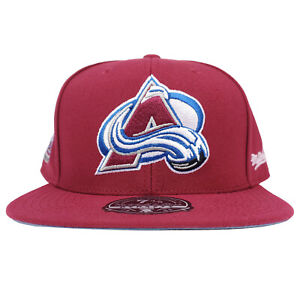 Colorado Avalanche Mitchell & Ness NHL Fitted 7 3/8 Hat 3D Logo Maroon Cap NWT