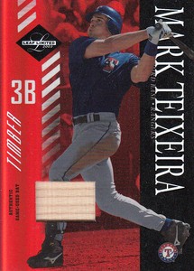 2003 (RANGERS) Leaf Limited Timber #47 Mark Teixeira A /25