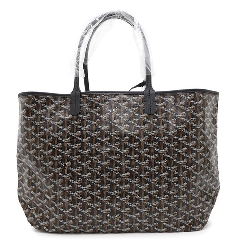 GOYARD Saint Louis taglia PM tela pelle rivestita in PVC nero STLOUIPMLTY01CL01P