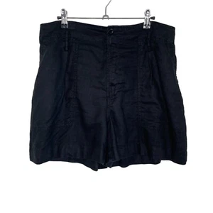 Lauren Ralph Lauren Black Linen Short, 12 - Picture 1 of 8