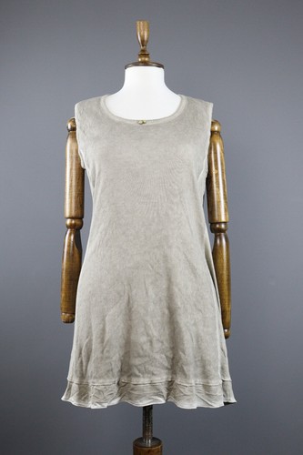 BOTTEGA VENETA Abito al ginocchio a tunica affumicata Bottega di Elisa Cavaletti grigio taglia L