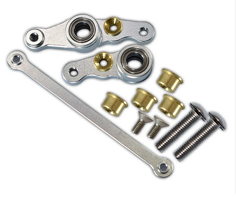 Conjunto de dirección de aluminio GPM RC 1:10 para TAMIYA DF01/TA01/TA02/M1025 HUMMER Foto 1 de 4