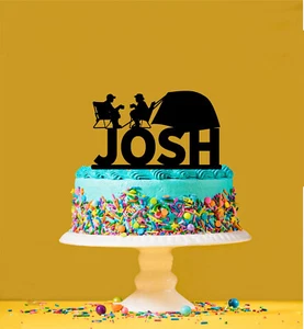 Personalisierter Camping Zelt Outdoor Acryl Kuchen Topper - Bild 1 von 2