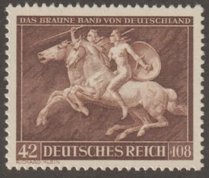 EDSROOM-20030 Germany B192 MNH 1941 Complete Horse Race Munich CV$9 - Picture 1 of 2
