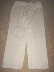 Womens Bone DOCKERS NoStain Stretch Waistband Khakis Pants 14 Petite - Picture 1 of 2
