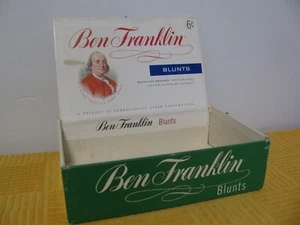 Caja de cigarros vintage Ben Franklin 50 Blunts--vacía--cartón--excelente estado - Imagen 1 de 15