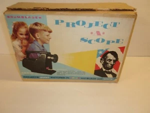 Nice Vintage Brumberger Project-A-Scope Projector Original Box Never Opened - Photo 1/2