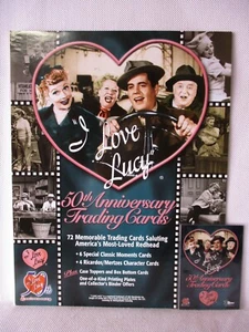 I Love Lucy 2001 Promo Trading Card & Ad Sheet, Dart Flipcards, P-1, Ricky, Fred - Picture 1 of 3