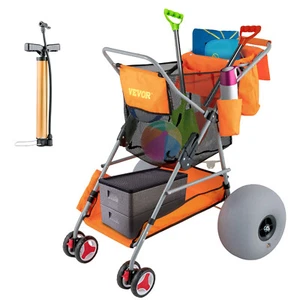 VEVOR Klappbarer Strandwagen Handwagen Universal Transportwagen Ballonrädern - Bild 1 von 12