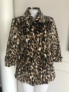 Giacca da donna Kardashian Kollection nuova con etichette stampa animale ~ taglia M ~ VENDITA AL DETTAGLIO $179 - Foto 1 di 7