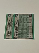 1991 Bowman #213 Rickey Henderson UV Glow Back & Non Glow **023497