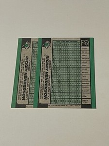 1991 Bowman #213 Rickey Henderson UV Glow Back & Non Glow **023497