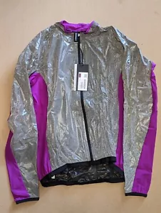 ASSOS CYCLING WINDPROOF Uma GT Clima WIND JACKET silver violet purple size Large - Picture 1 of 5