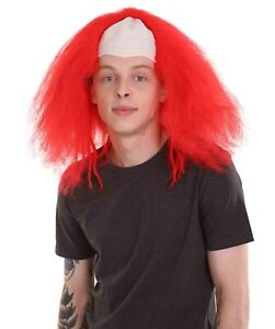 Bald Clown Wig | Red Color Adult HM-638