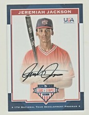 2017 USA Stars & Stripes AUTOGRAPH BLACK INK #31 JEREMIAH JACKSON RC 22/25 AUTO