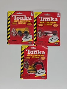 3 Pcs Tonka Mighty Construction Set Mighty Dump Truck, Fire Truck, Loader 1998 - Picture 1 of 8