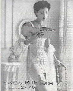 50's Rite-Form Lingerie Ad 1955 - Picture 1 of 2