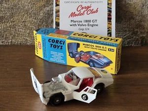 Reissue Corgi 324 Marcos 1800 G.T. with Volvo Engine Car - Picture 1 of 15