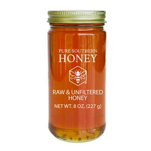 Raw & Unfiltered Honey 8 oz. by Pure Southern Honey - Picture 1 of 2