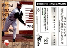 Josh Daws 2002 Grandstand Quad City River Bandits #NNO Card *AutographDen*
