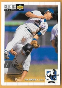 TIM BOGAR NEW YORK METS #55 - UPPER DECK COLLECTOR'S CHOICE NM-MT 1994 - Picture 1 of 2