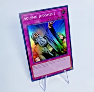 Yu-Gi-Oh! Solemn Judgment (1st Edition) 25th Anniversary Collector's Rare - Picture 1 of 5