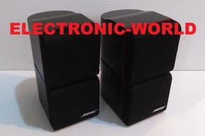 NICE! PAIR OF BOSE LEGENDARY REDLINE Double Cube Speakers Lifestyle Acoustimass - Picture 1 of 3