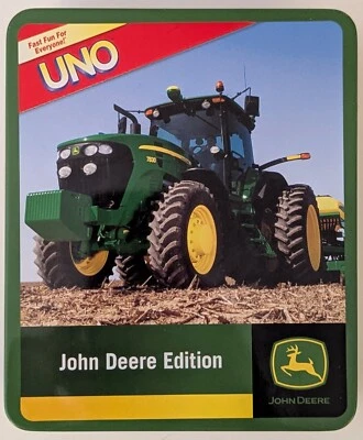 John Deere Edition UNO Card Game in Collector's Metal Tin NO INSTRUCTIONS - Image 1 of 4