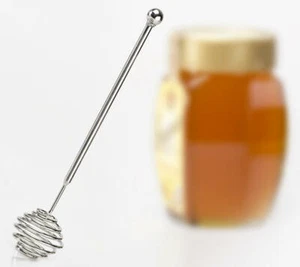 HONIGLÖFFEL HONIGHEBER HONIG LÖFFEL HONEY DIPPER SERVER MMIEL SERVEUR EDELSTAHL - Picture 1 of 1